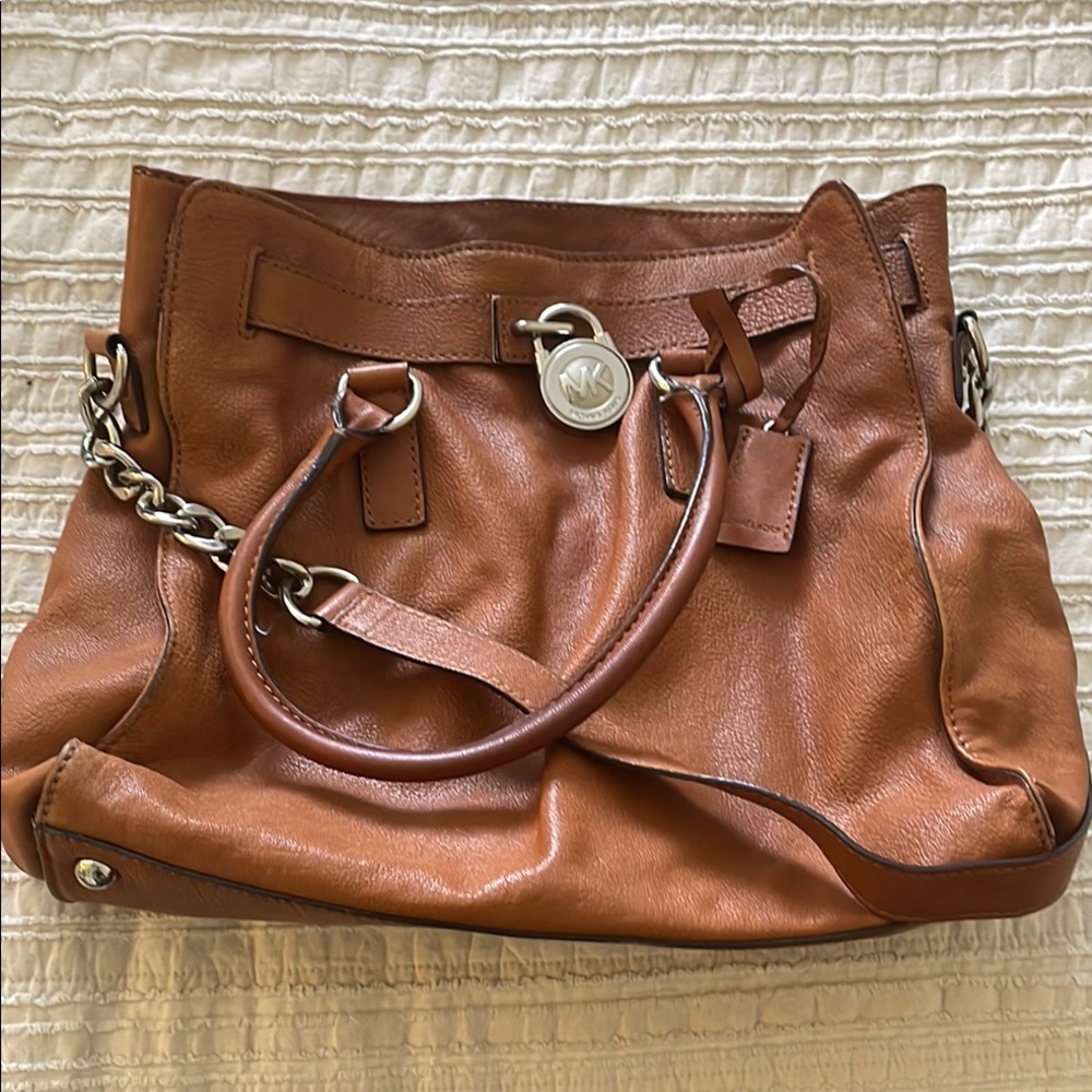 Michael Kors Brown Leather Shoulder Bag